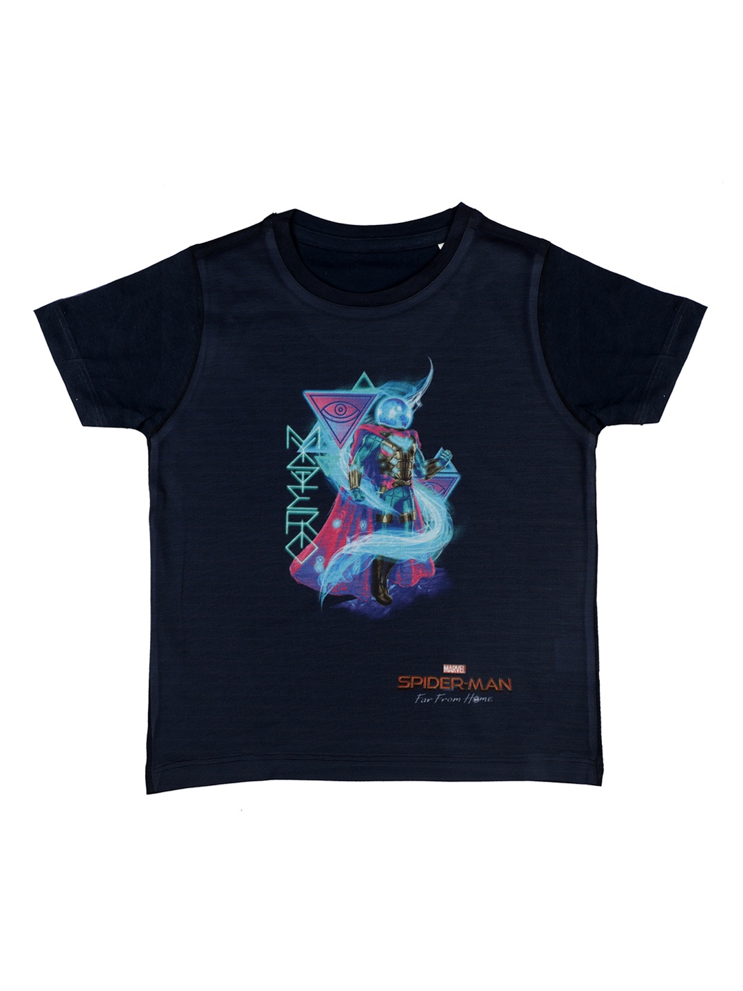 

Marvel by Wear Your Mind Boys Navy Blue Printed Round Neck T-shirt