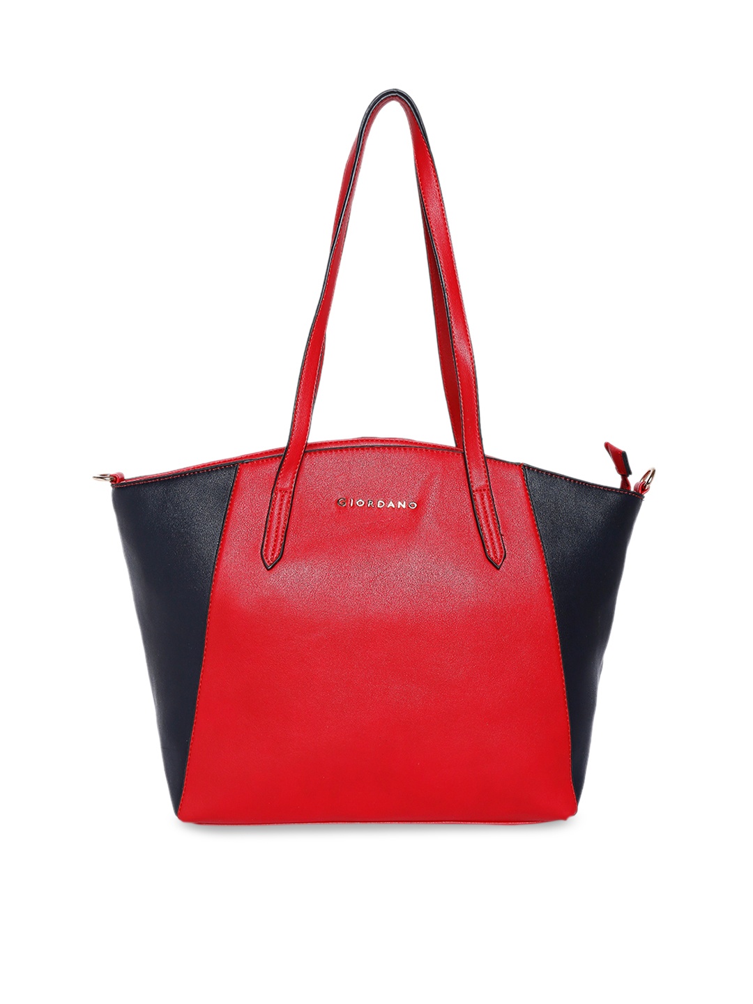 

GIORDANO Maroon & Navy Blue Colourblocked Shoulder Bag