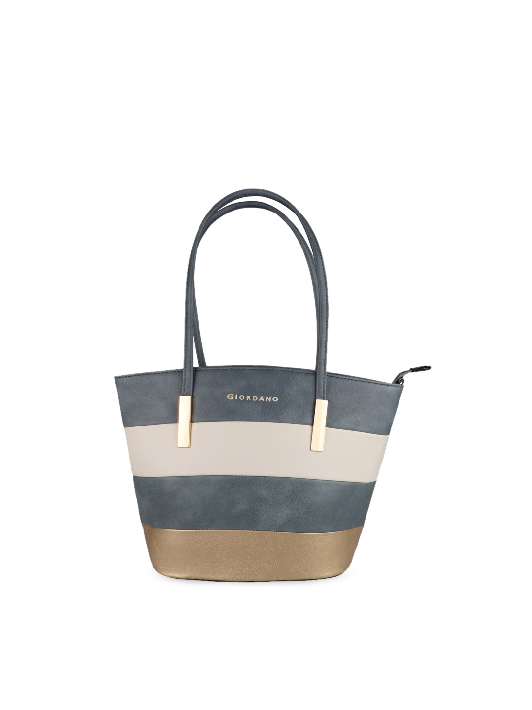

GIORDANO Women Grey & Beige Colourblocked Shoulder Bag