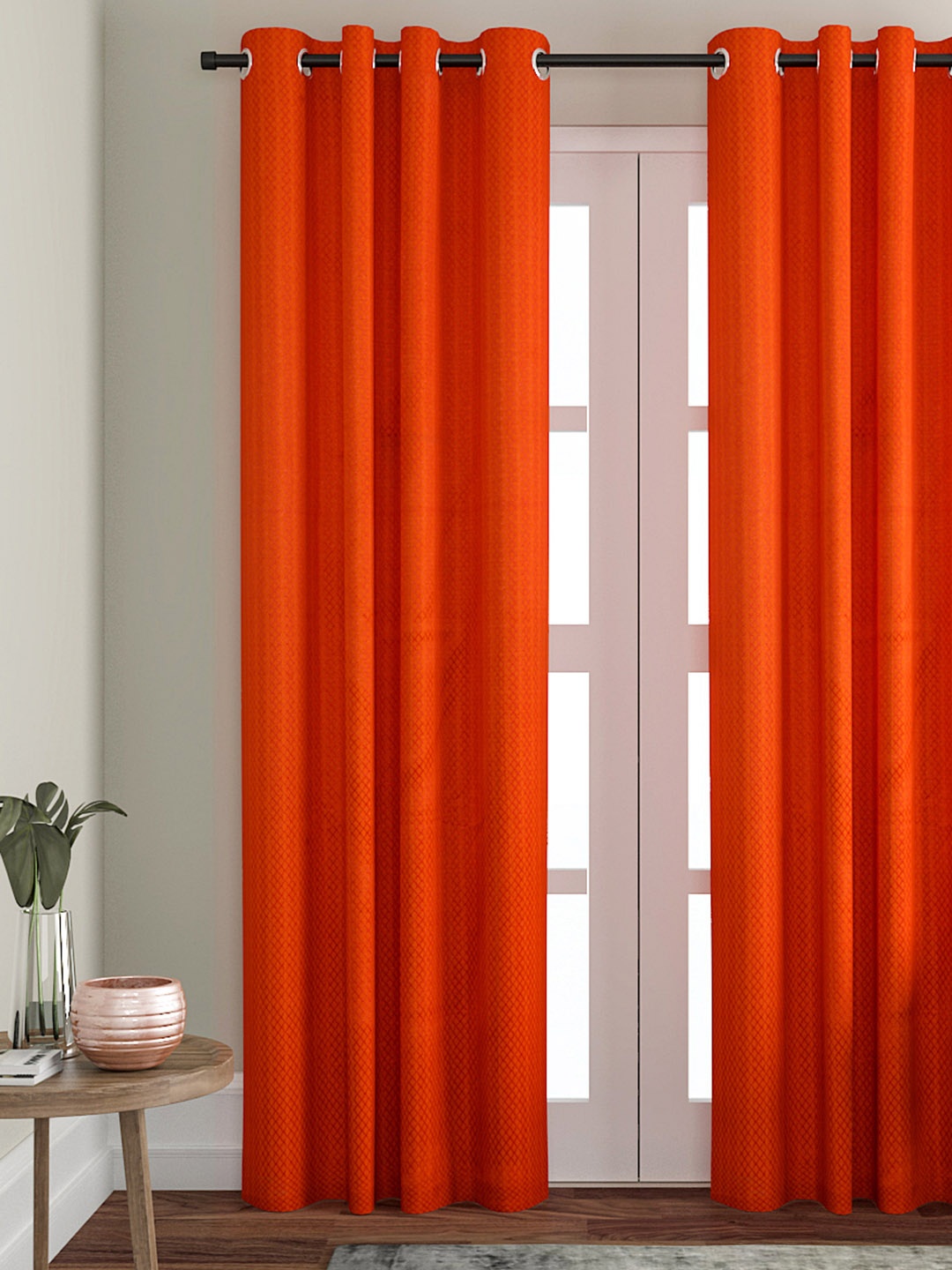 

Soumya Rust Orange Single Long Door Curtain