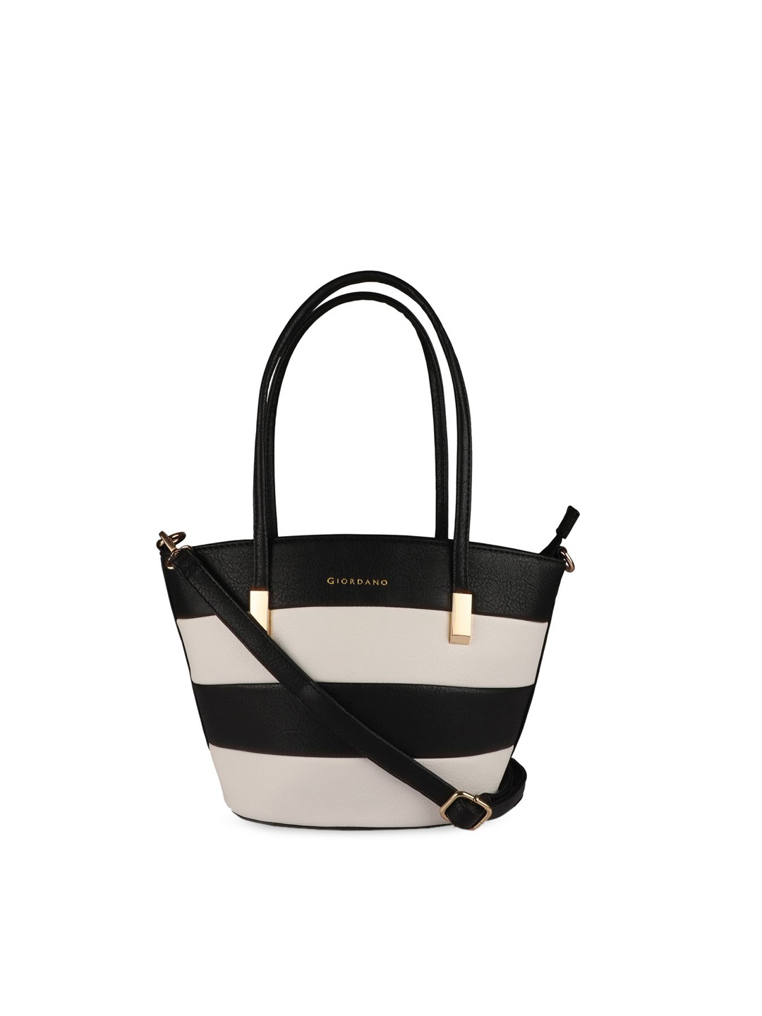 

GIORDANO Black & Beige Solid Shoulder Bag
