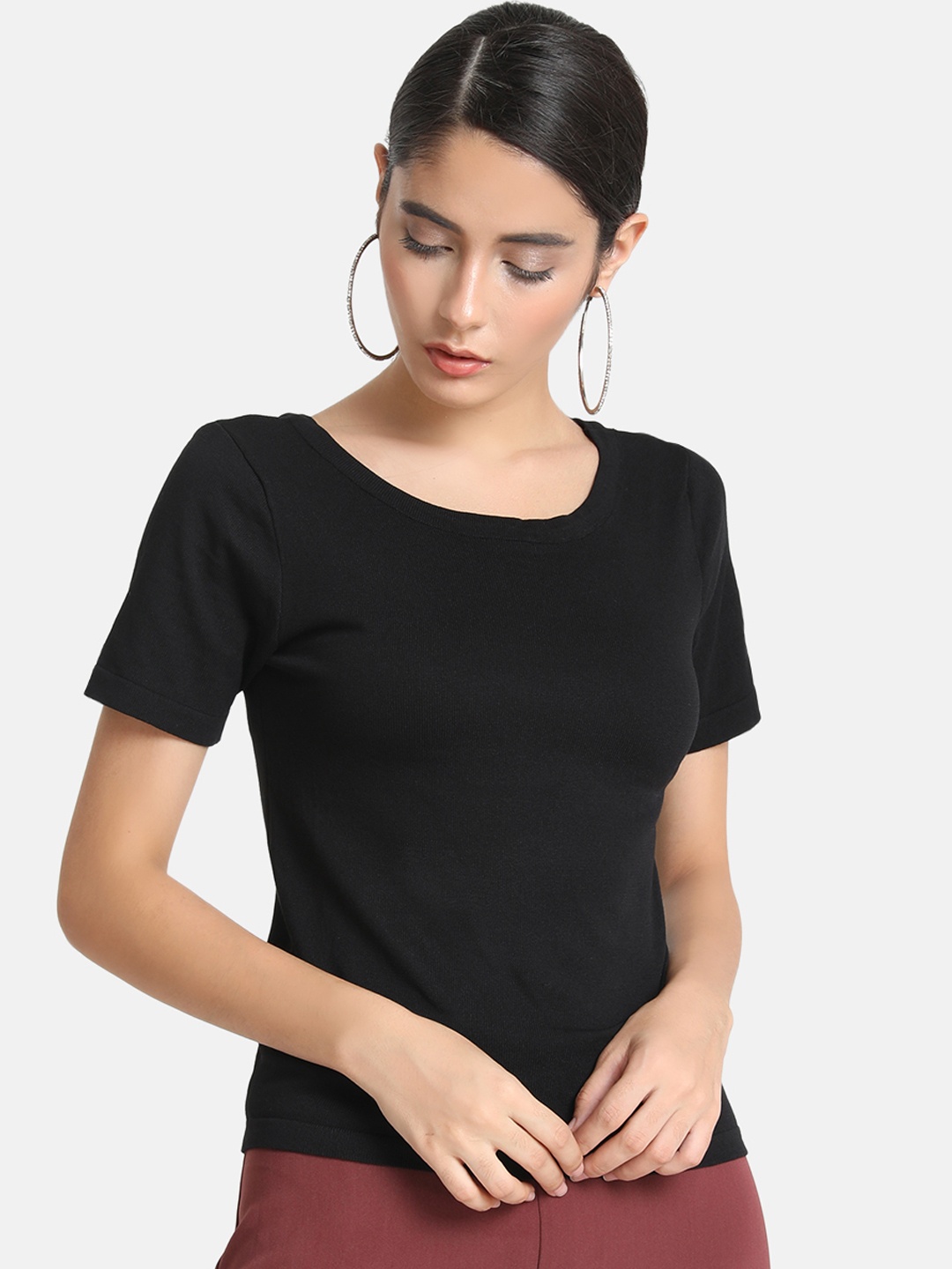 

Kazo Women Black Solid Top