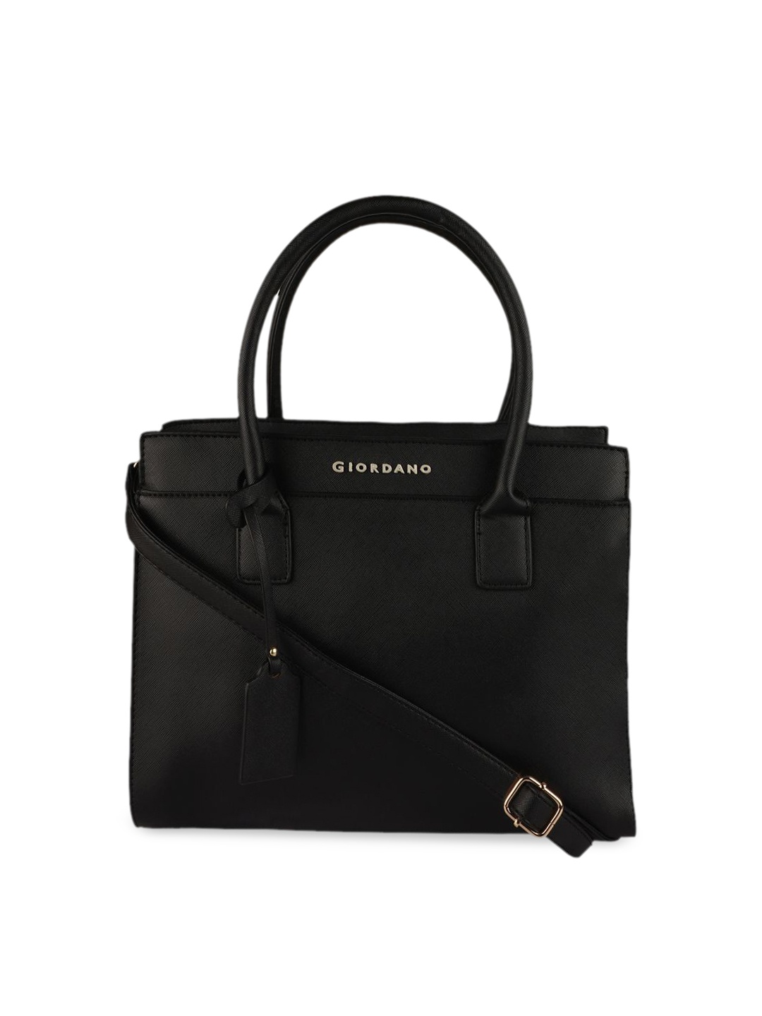 

GIORDANO Black Solid Handheld Bag