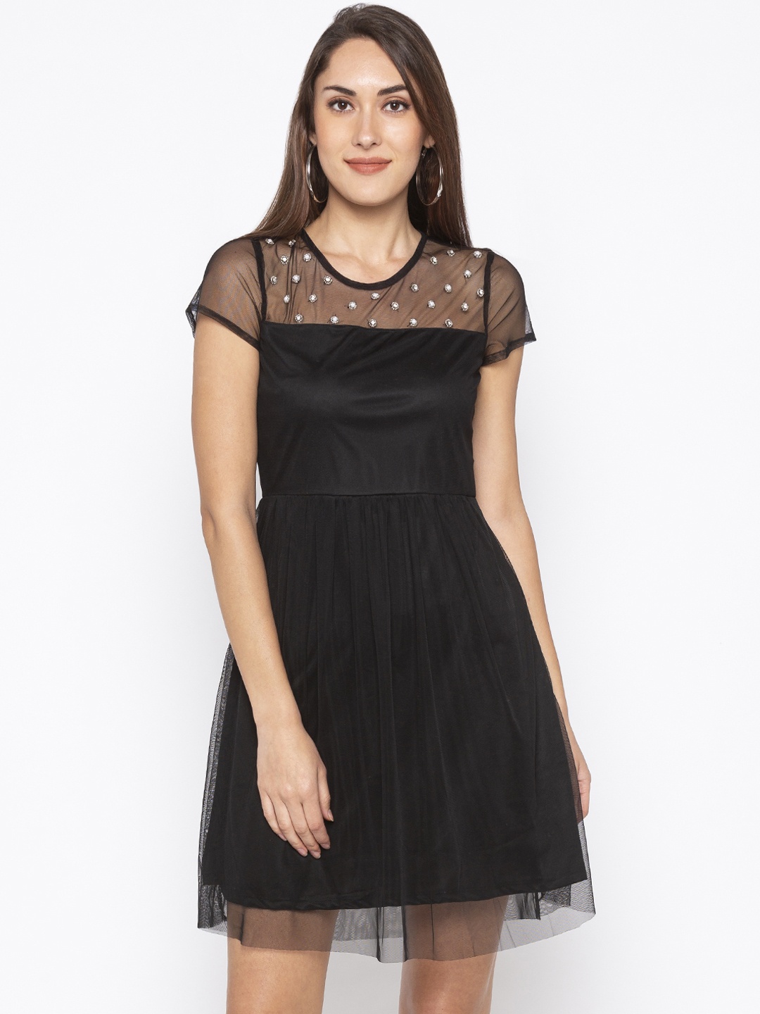 

Globus Women Black Fit and Flare Dress