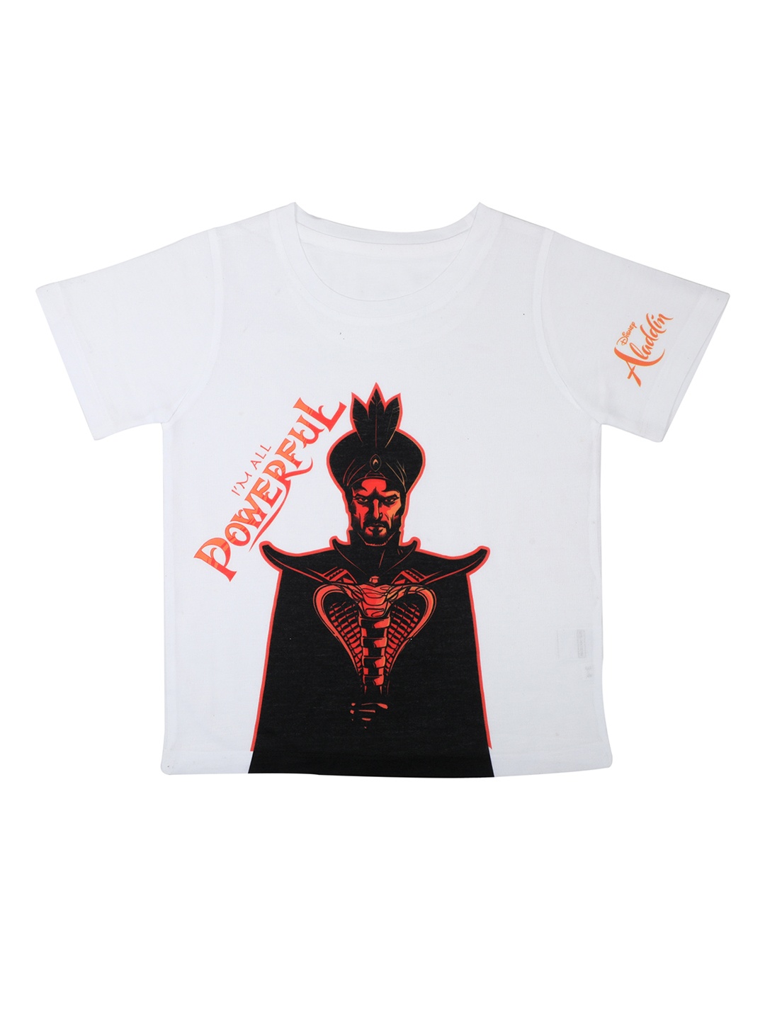 

Disney by Wear Your Mind Boys White Printed Round Neck T-shirt