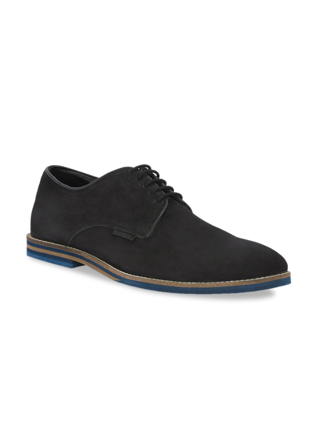 

Kenneth Cole Men Black Solid Leather Formal Derbys