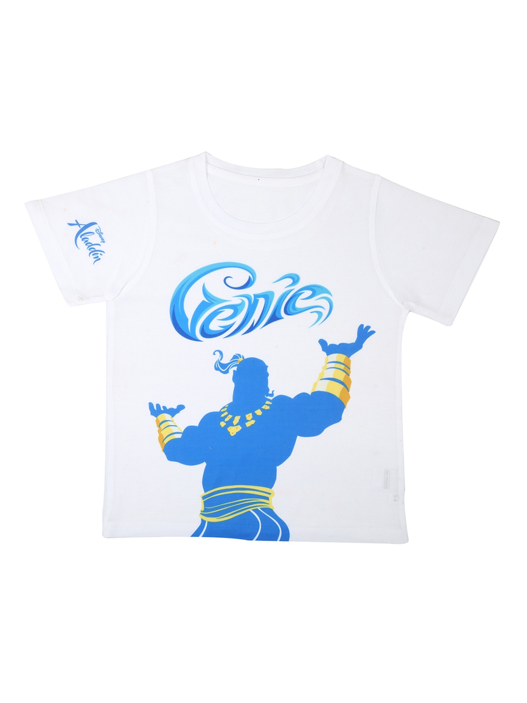 

Disney by Wear Your Mind Boys White Printed Round Neck T-shirt