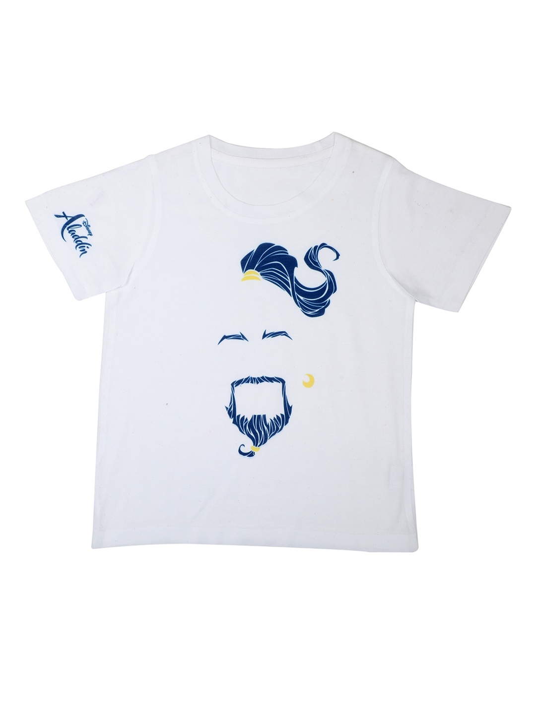 

Disney by Wear Your Mind Boys White Printed Round Neck T-shirt