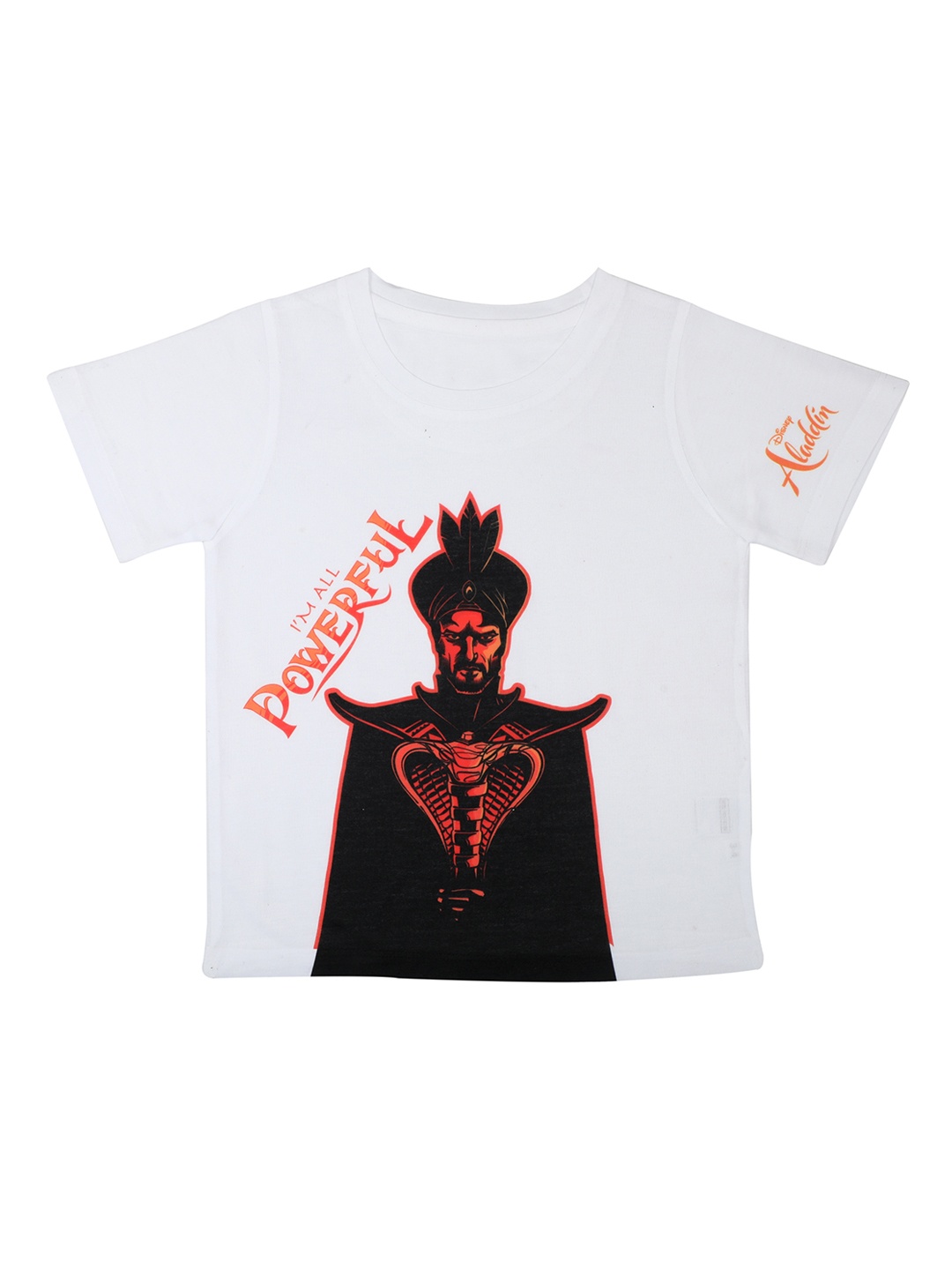 

Disney by Wear Your Mind Boys White Printed Round Neck T-shirt