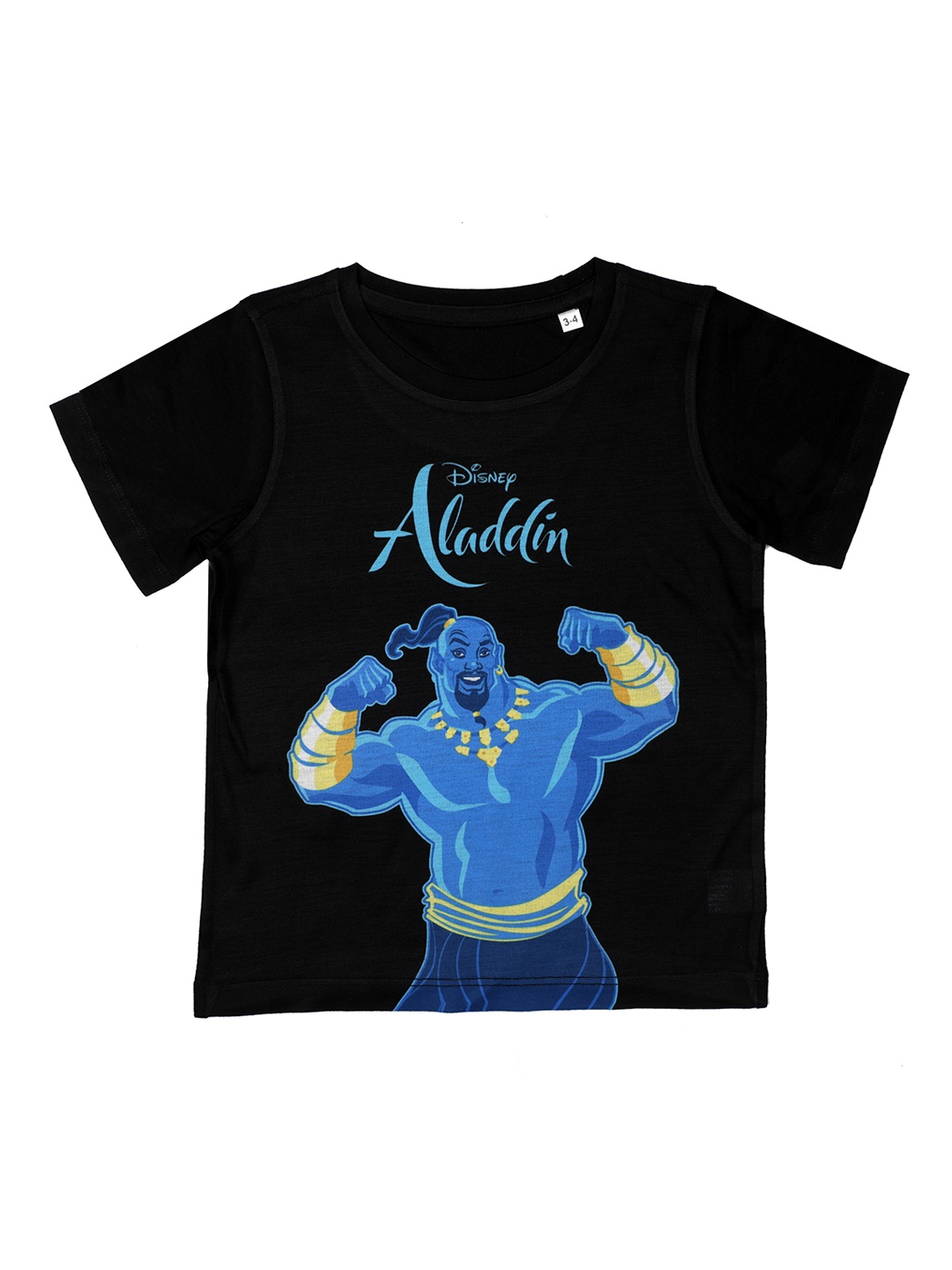 

Disney by Wear Your Mind Boys Black Printed Round Neck T-shirt