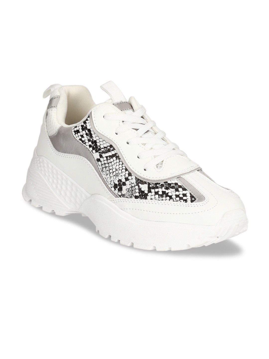 

Truffle Collection Women White Printed Flatforms