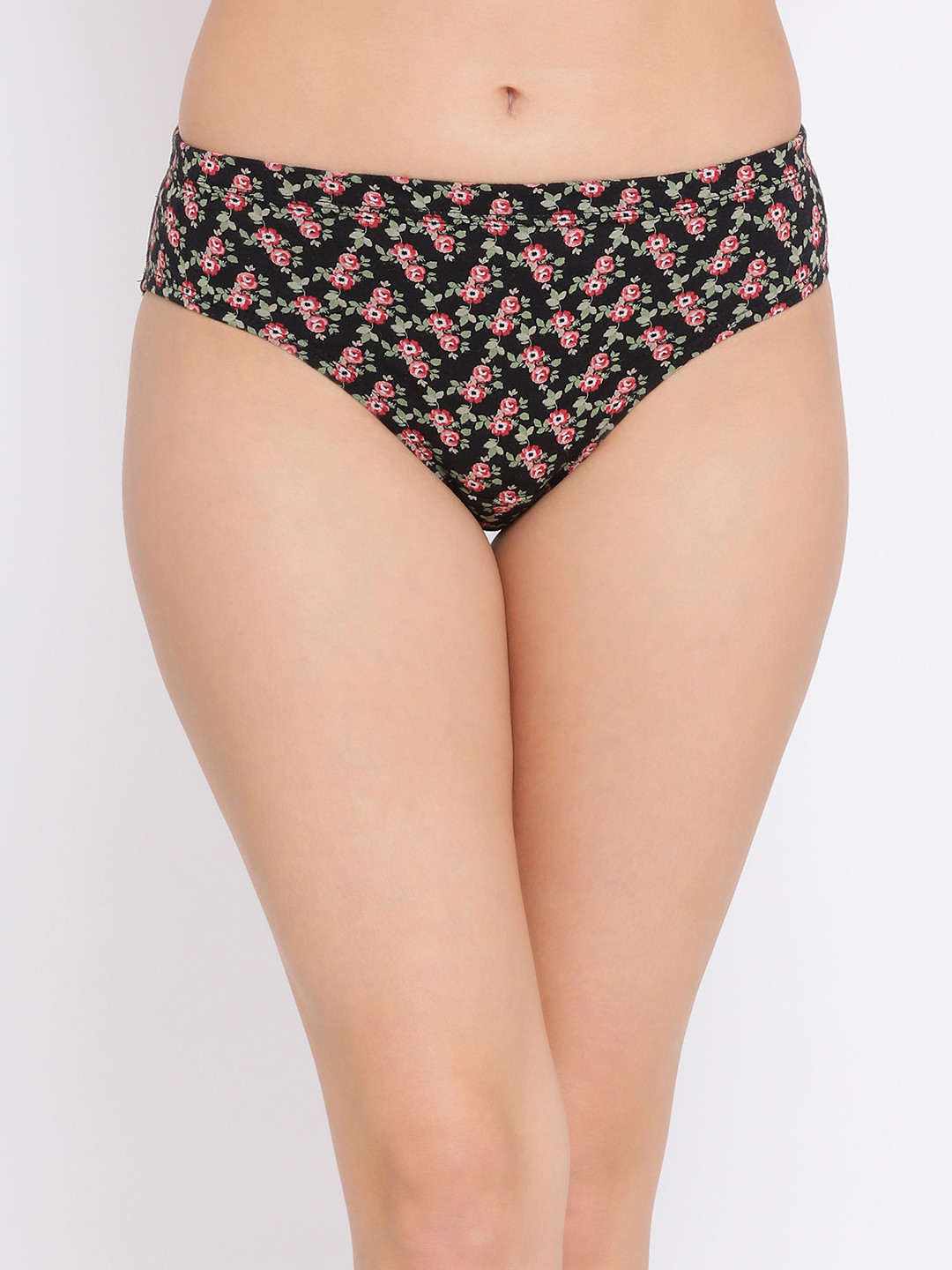 

Clovia Women Black & Pink Solid Hipster Briefs PN5015R13