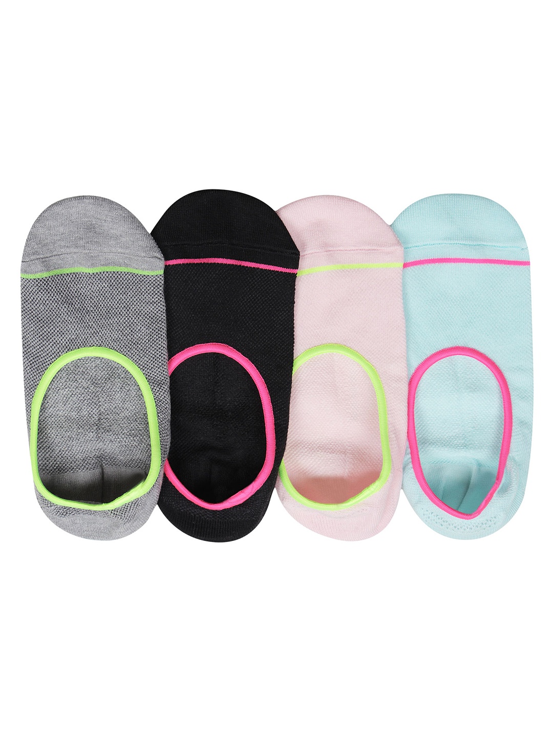 

Bonjour Women Pack of 4 Assorted Shoe Liners