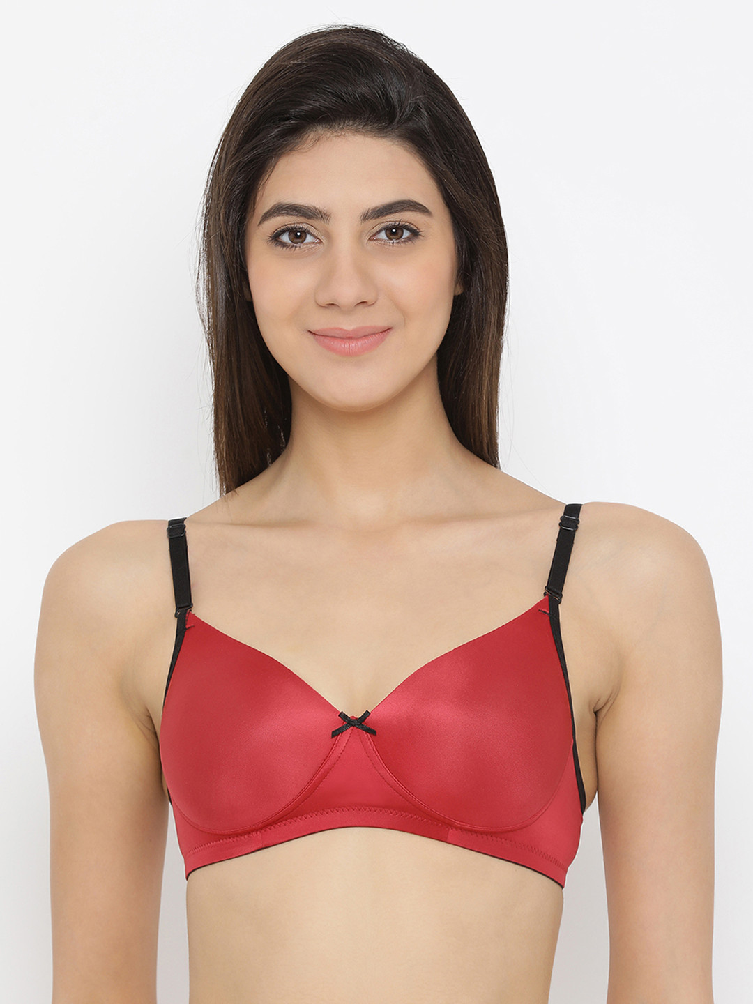 

Clovia Padded Non-Wired Multiway T-Shirt Bra, Red