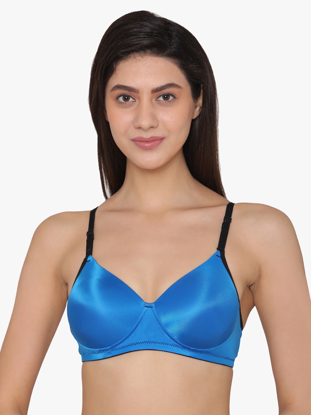 

Clovia Padded Non-Wired T-Shirt Bra, Blue