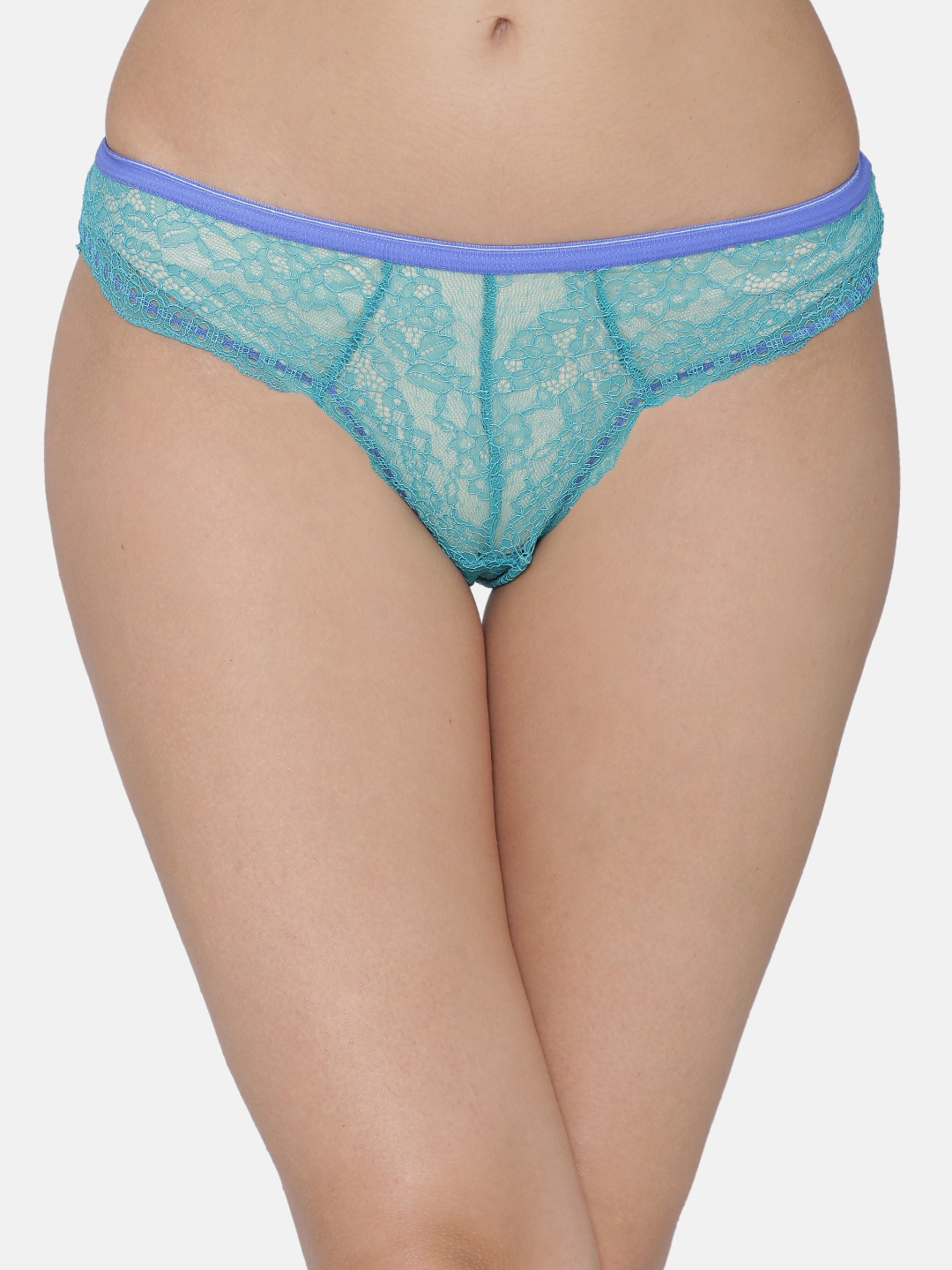 

Clovia Women Blue Self Design Low Waist Bikini Briefs PN3083P03XL