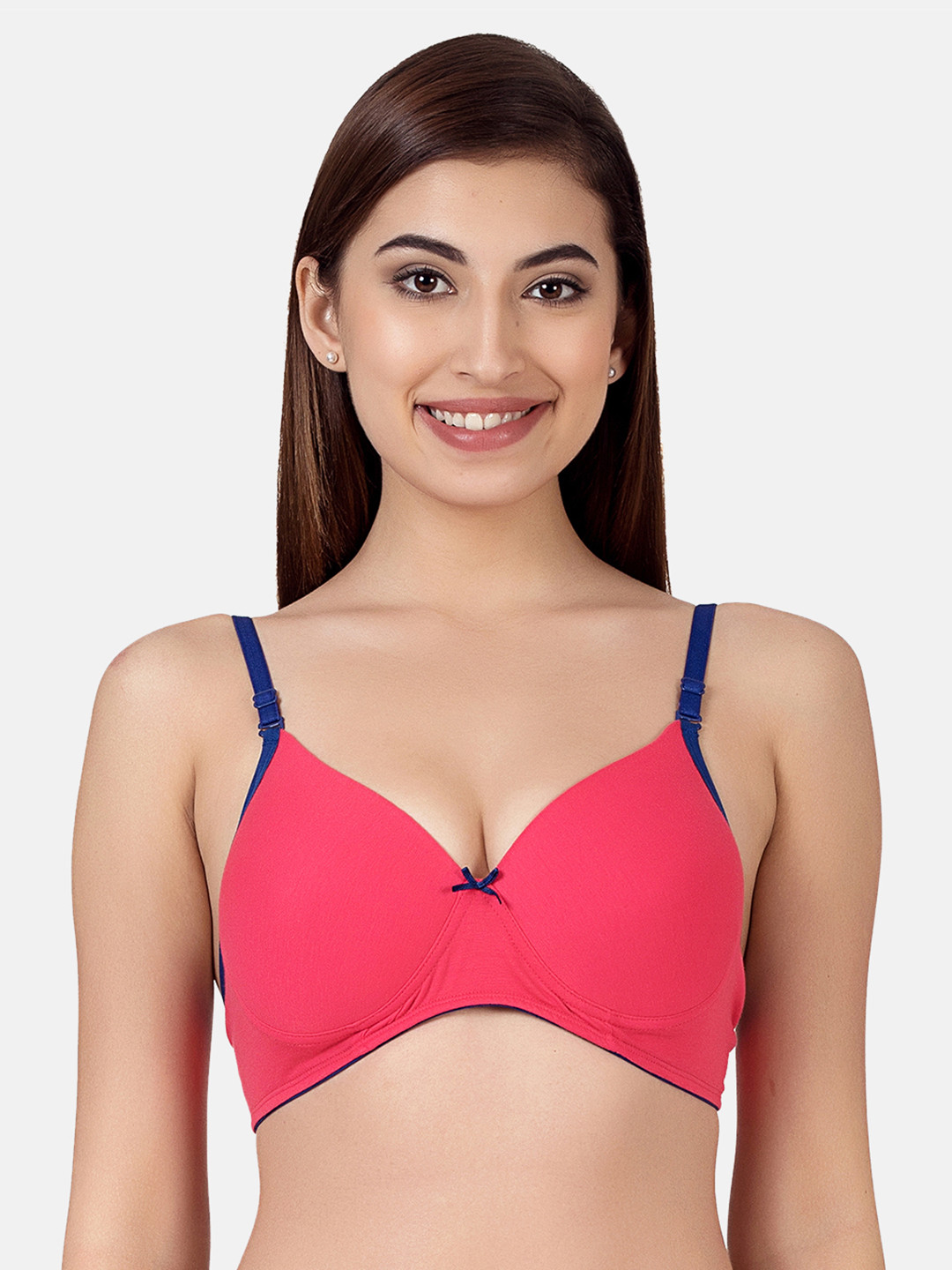 

Clovia Padded Non-Wired Multiway T-Shirt Bra, Pink