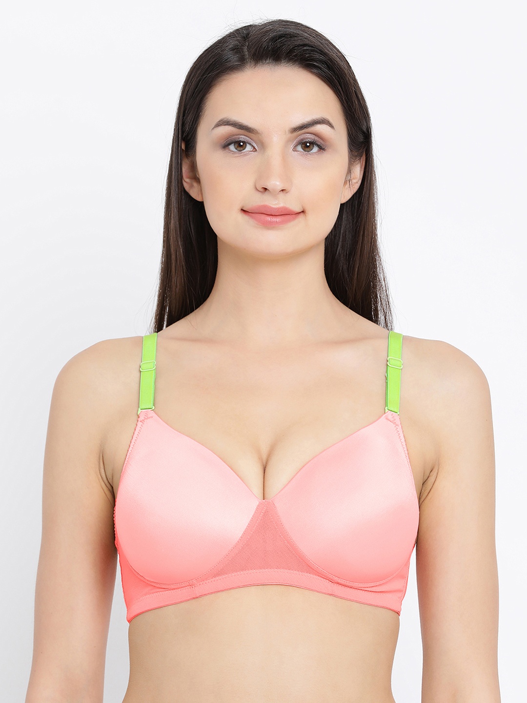 Clovia Padded Non-Wired Multiway Bra, Pink