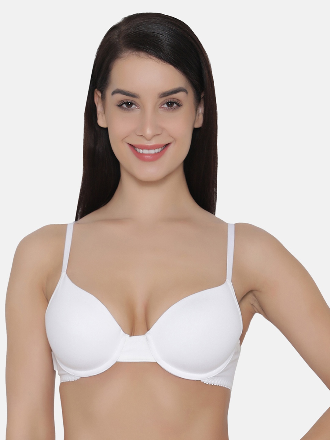

Clovia Cotton Padded Underwired T-Shirt Bra, White