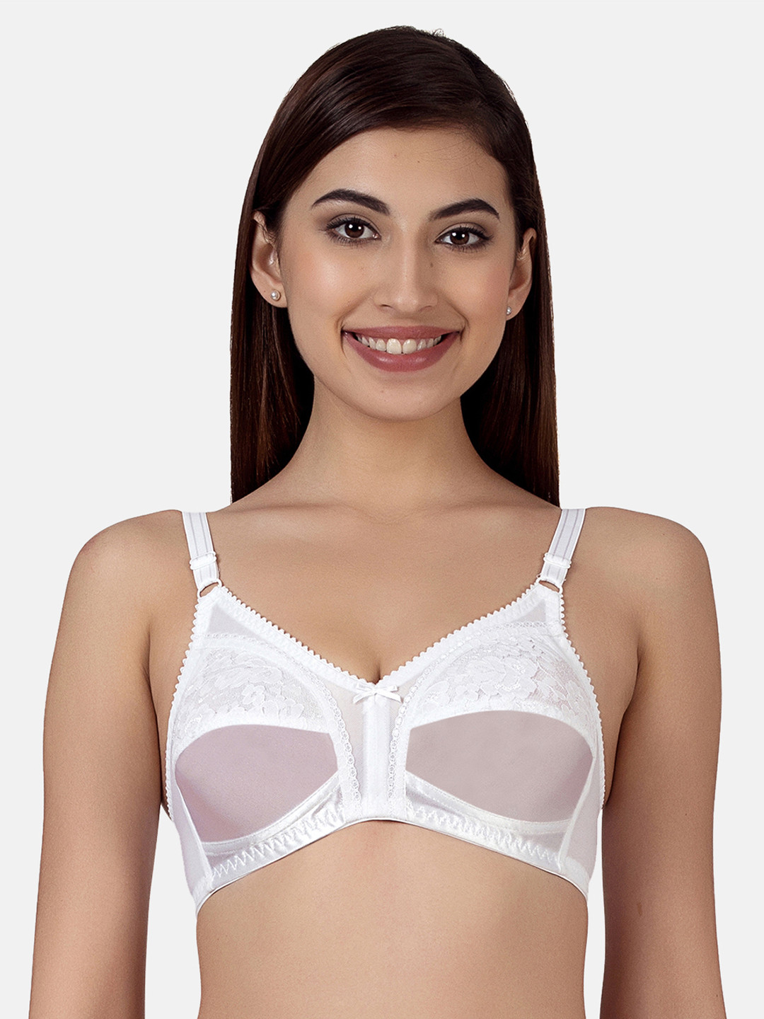 

Clovia Non-Padded Non-Wired Plus Size Bra, White
