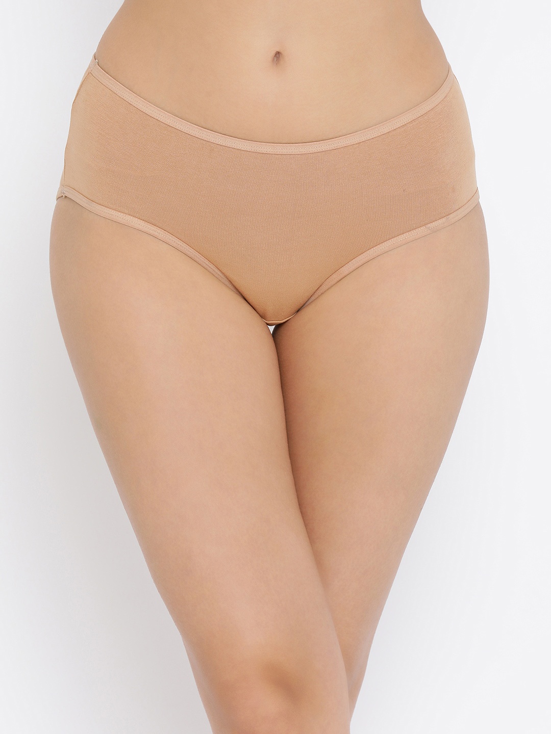 

Clovia Women Nude-Coloured Solid Hipster Briefs PB0011P24M