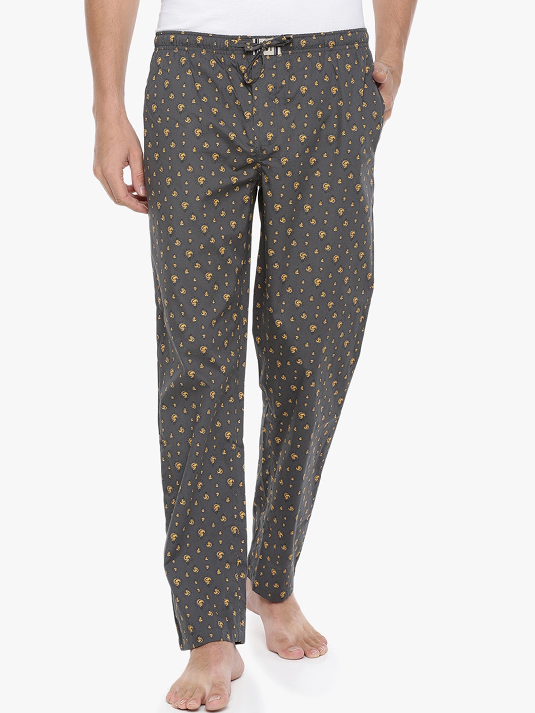 

Force NXT Men Super Combed Cotton Lounge Pants, Grey