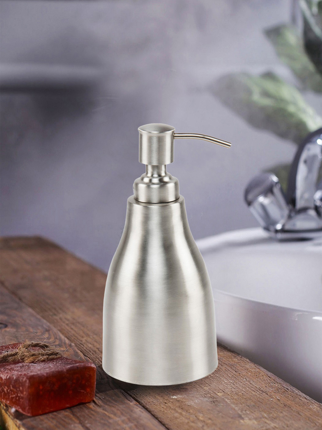 

SWHF Silver-Toned Soap Dispenser