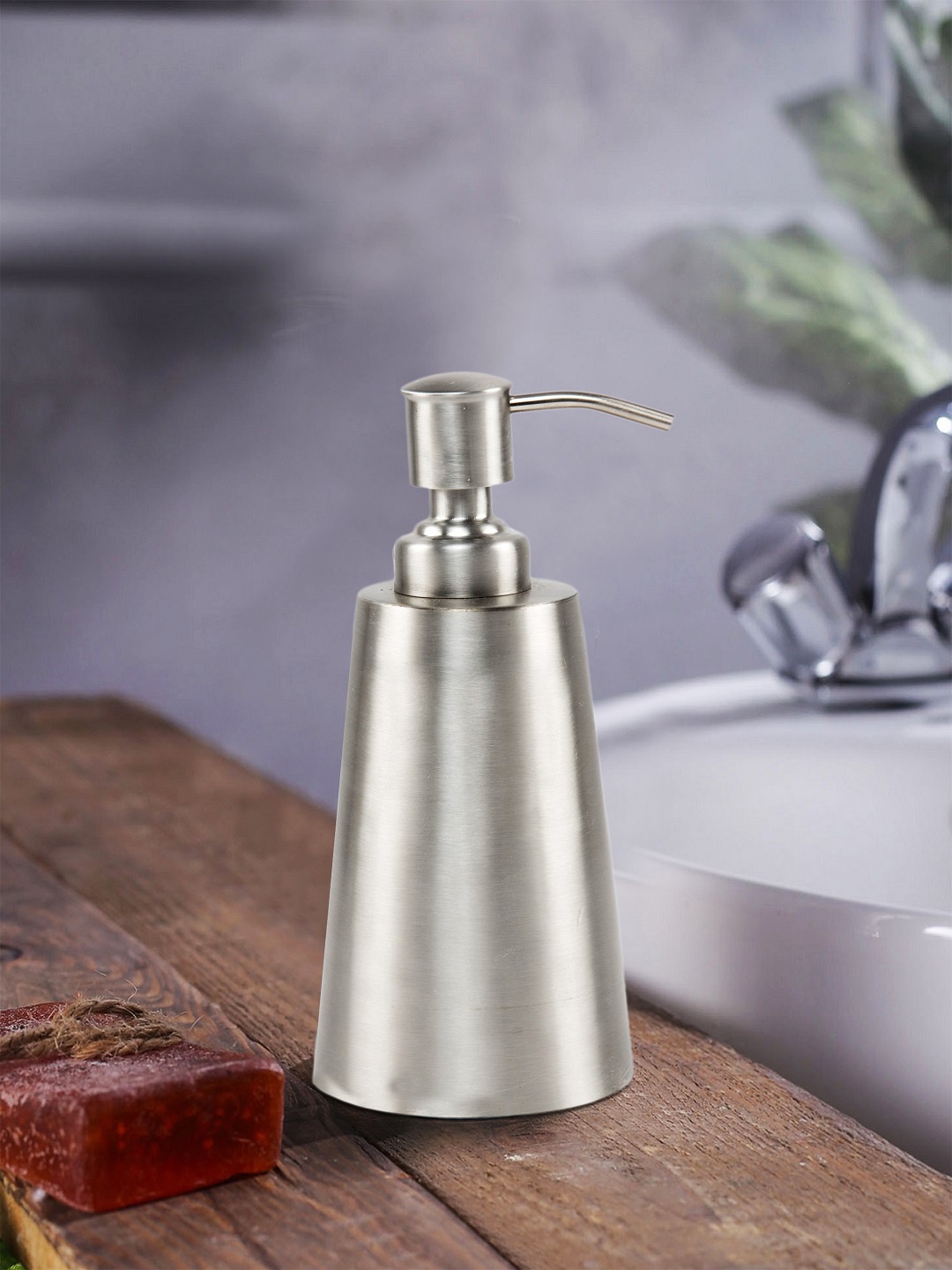 

SWHF Silver-Toned Solid Stainless Steel Liquid Soap Dispenser