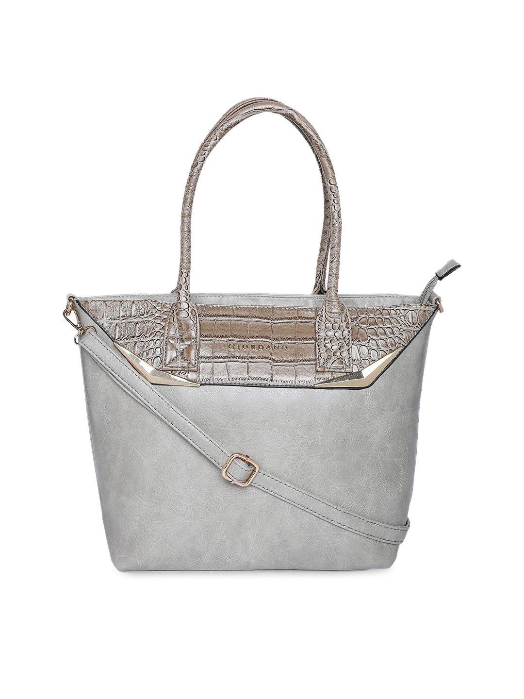 

GIORDANO Grey & Brown Solid Shoulder Bag