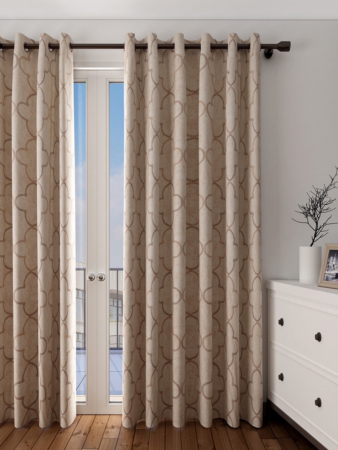 

Cortina Brown Single Door Curtain