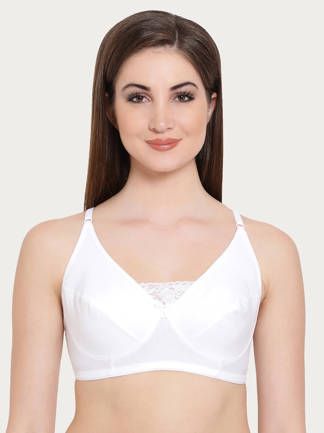 

Clovia Cotton Non-Padded Non-Wired Bra, White