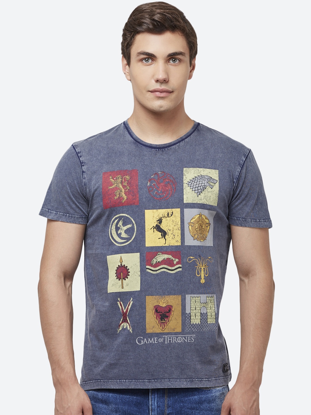 

Free Authority Game Of Thrones featured Blue Tshirt for Men
