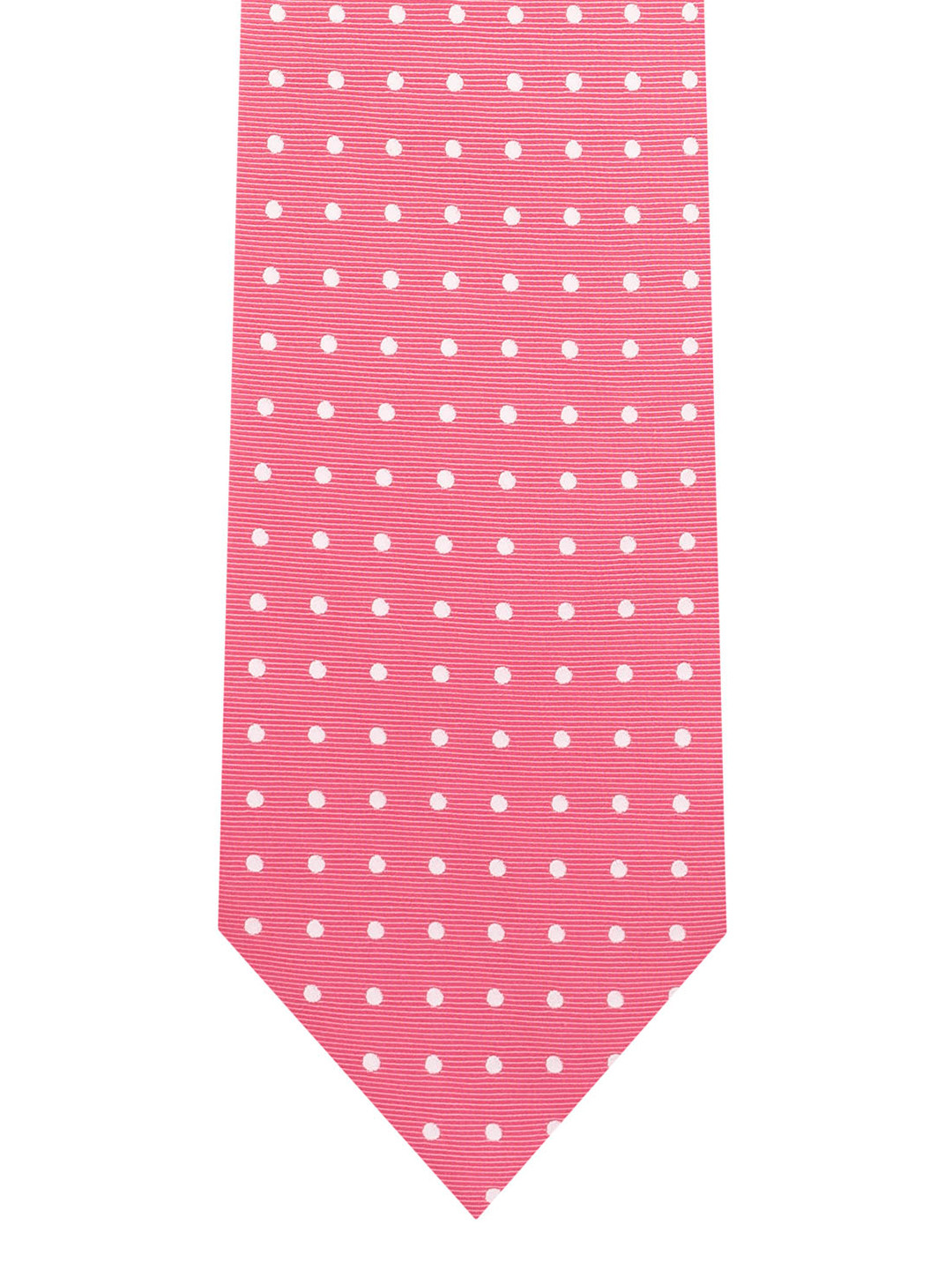 

The Tie Hub Pink & White Woven Design Broad Tie