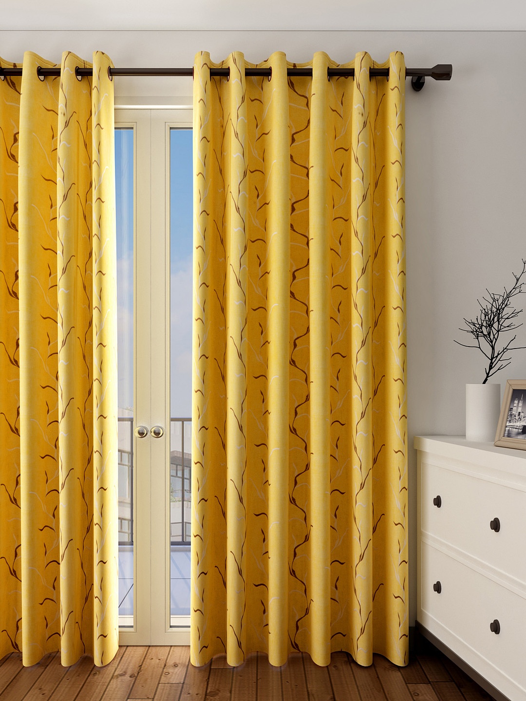 

Cortina Yellow Single Door Curtain