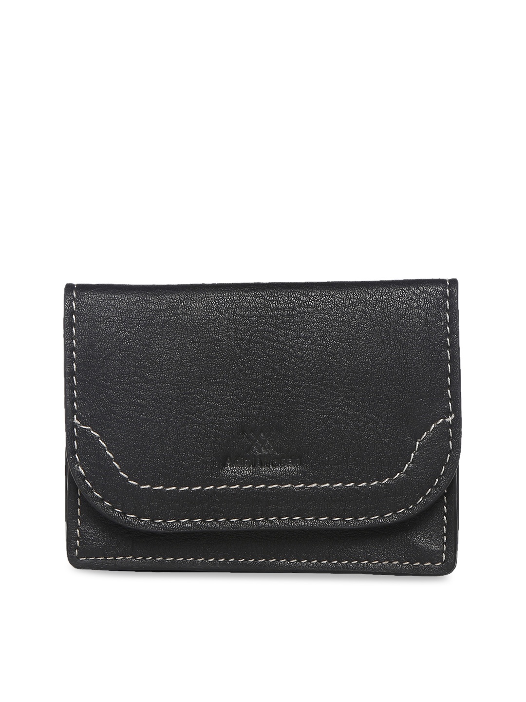 

Aditi Wasan Unisex Black Solid Genuine Leather Card Holder
