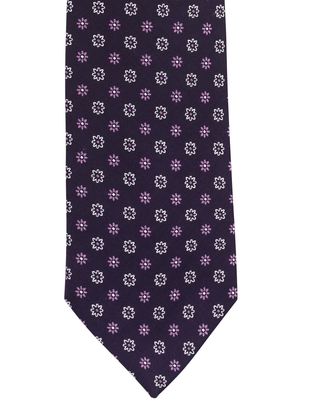 

The Tie Hub Purple Printed Broad Tie