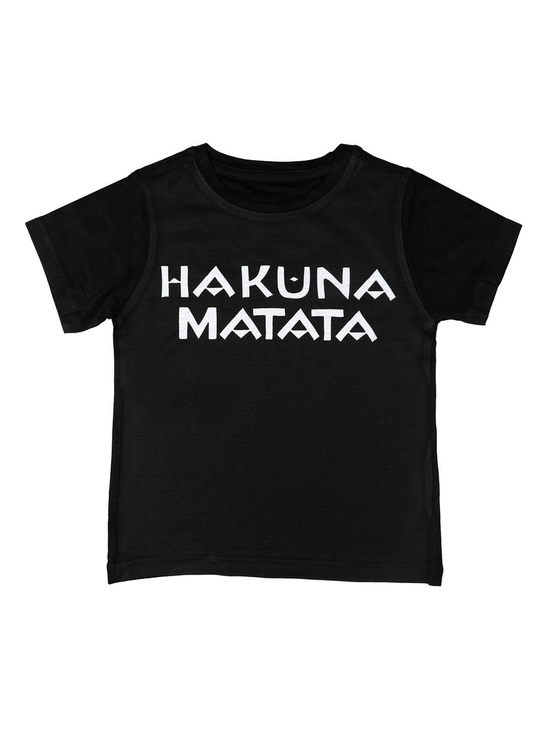 

Disney by Wear Your Mind Boys Black Printed Round Neck T-shirt