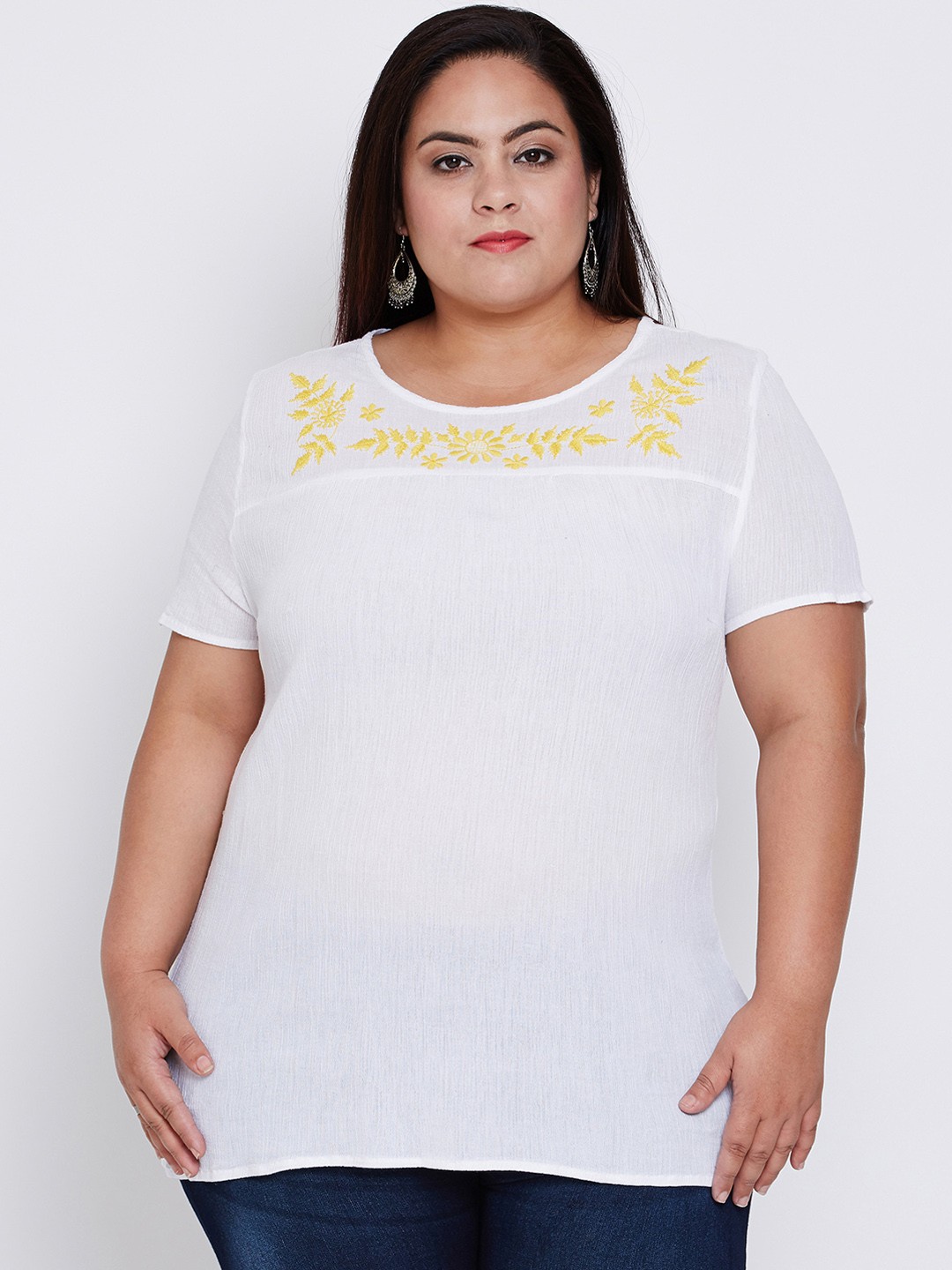 

Oxolloxo Women White Solid Top