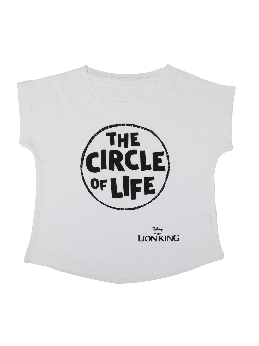 

Disney by Wear Your Mind Girls White Printed Top