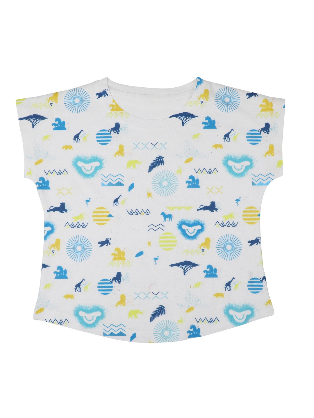 

Disney by Wear Your Mind Girls White Printed Top