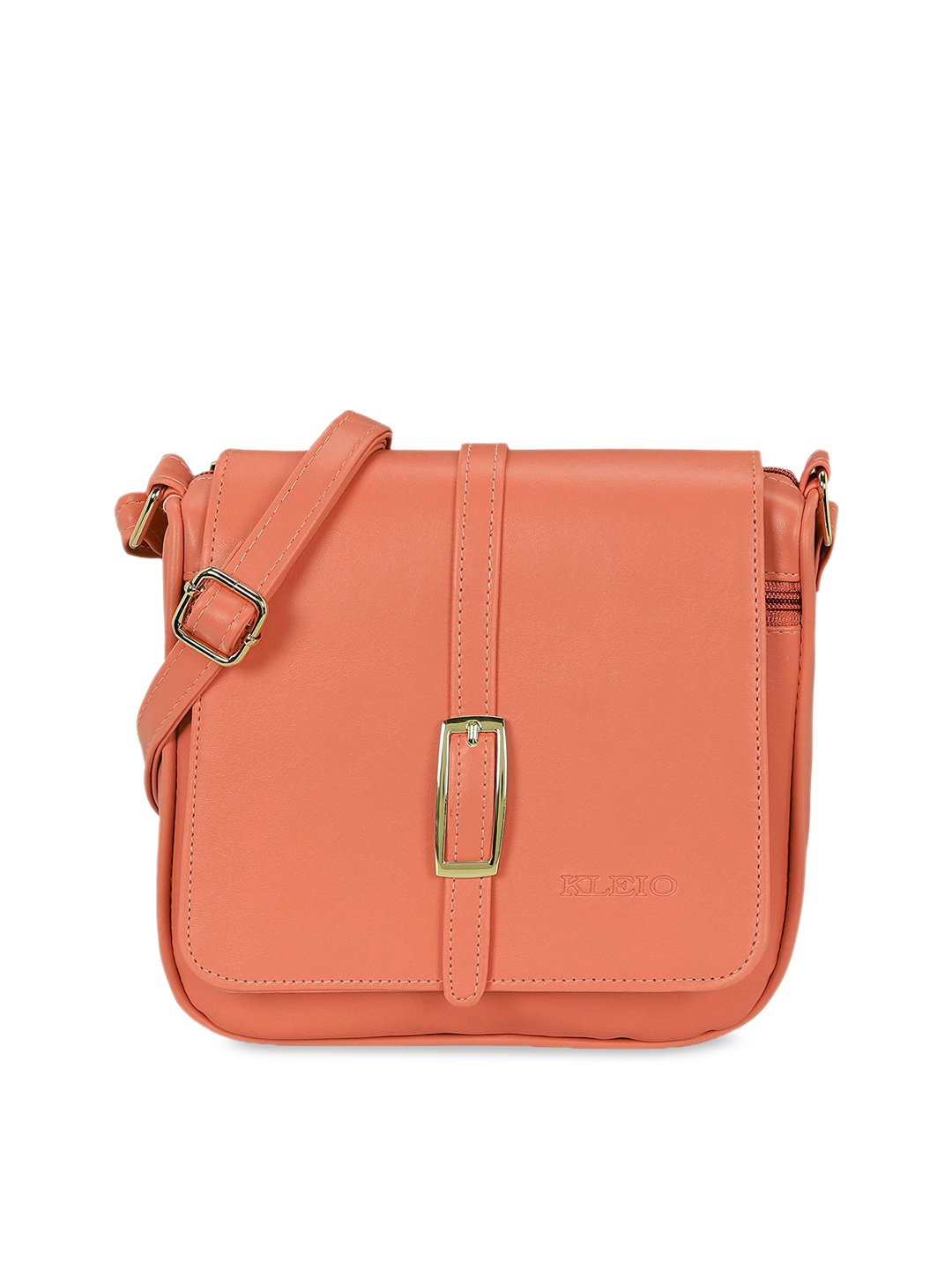 KLEIO Orange Solid Sling Bag