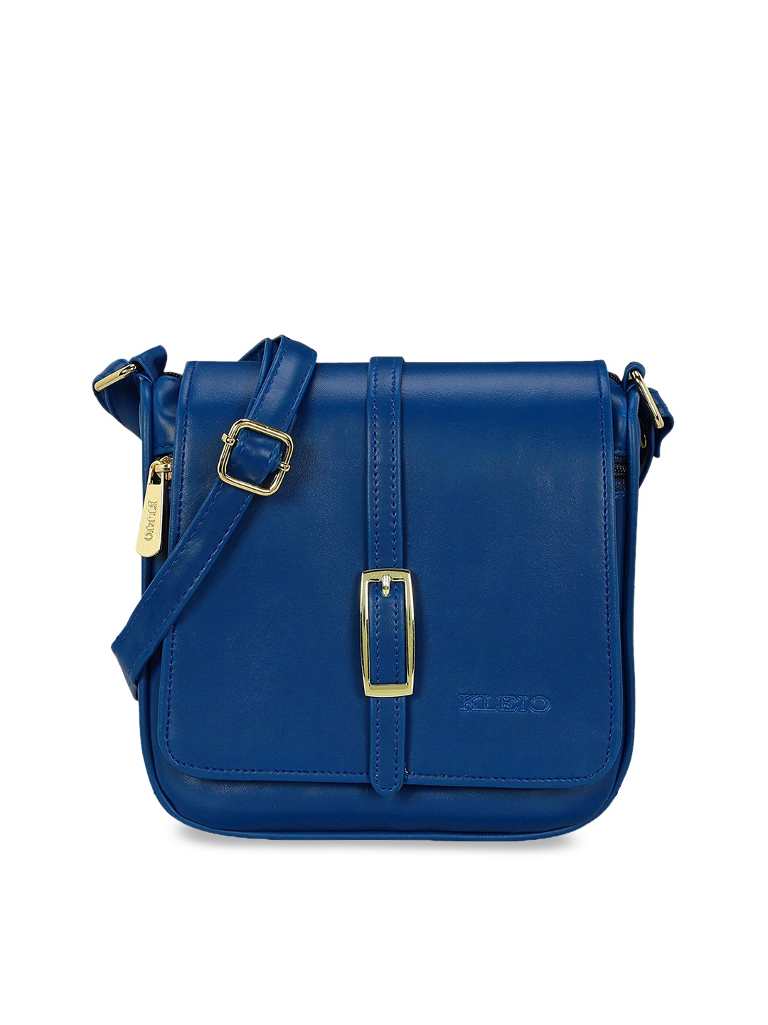 

KLEIO Blue Solid Sling Bag