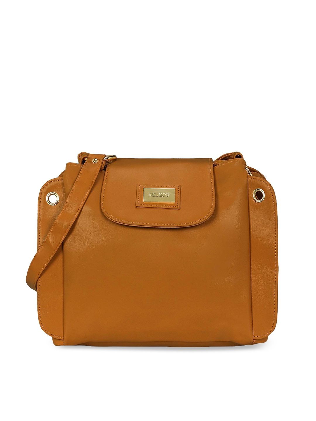 

KLEIO Tan Brown Solid Sling Bag