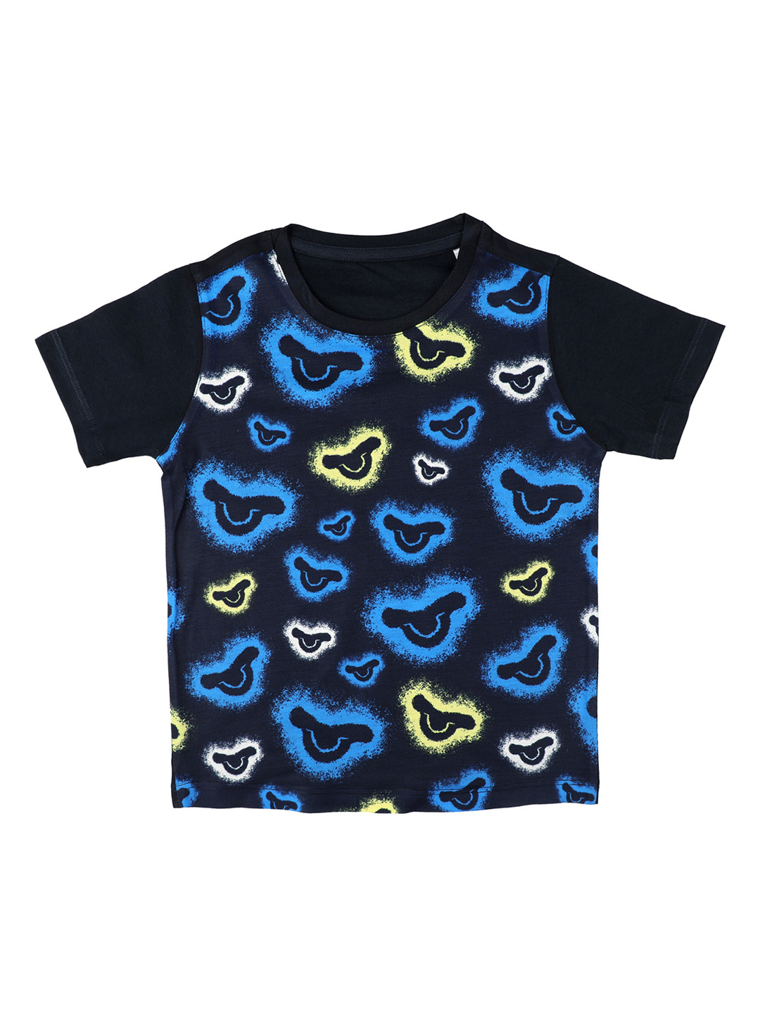 

Disney by Wear Your Mind Boys Navy Blue Printed Round Neck T-shirt