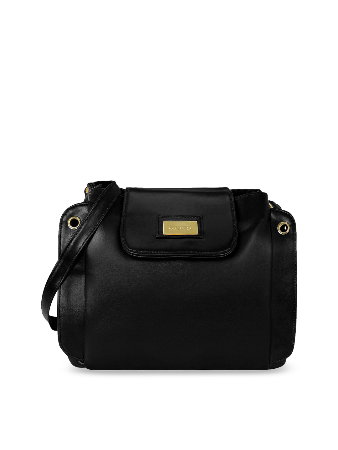

KLEIO Women Black Solid Sling Bag