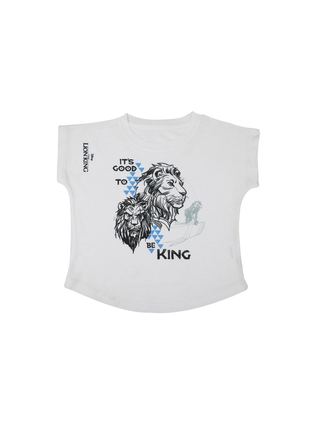 

Disney by Wear Your Mind Girls White Printed Top