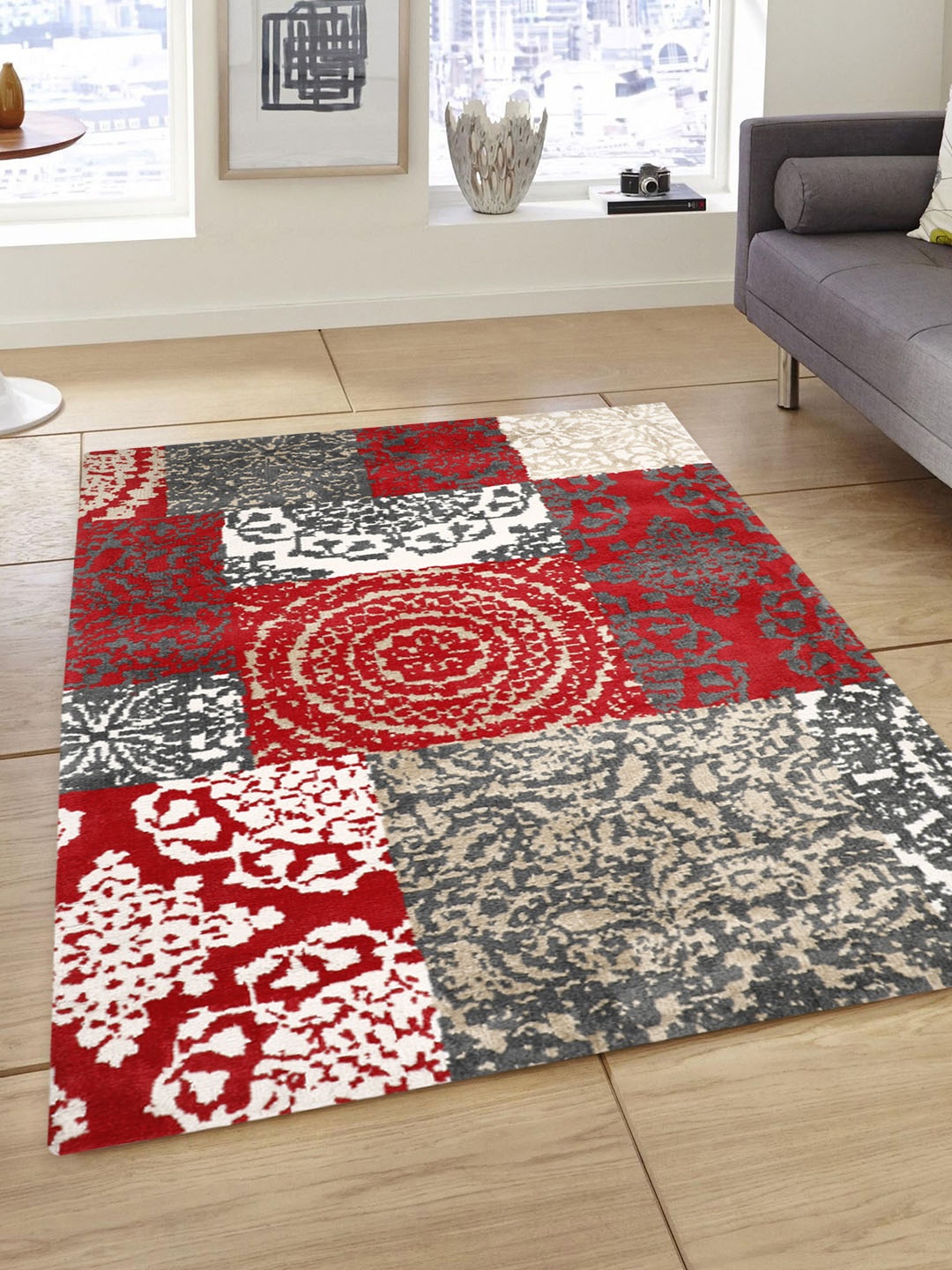 

Presto Multicolored Printed Carpet, Multi