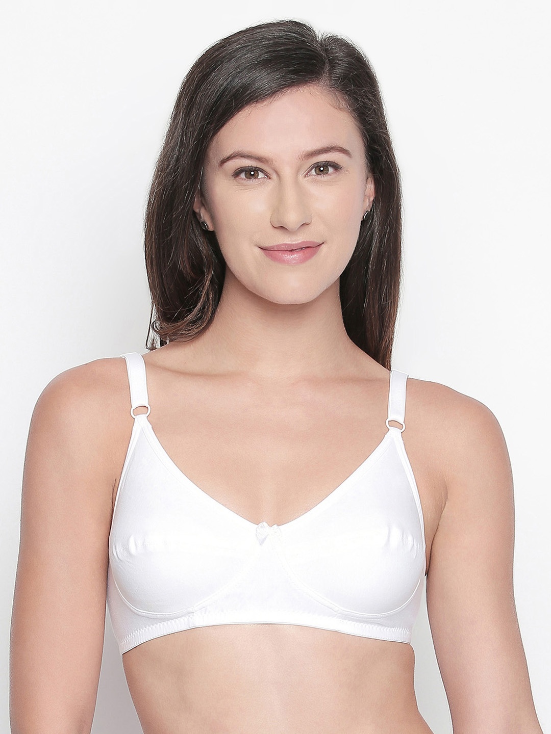 

Bodycare White Solid Non-Wired Non Padded Everyday Bra E6584WWW