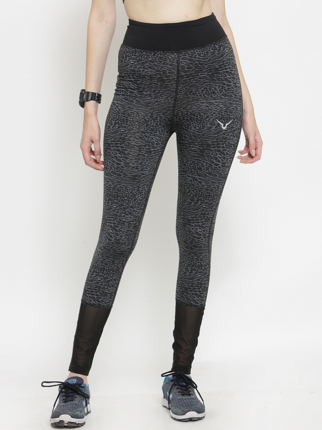 

Invincible Women's Leopard Print Sports Luxe Athleisure Yoga Leggings, Black