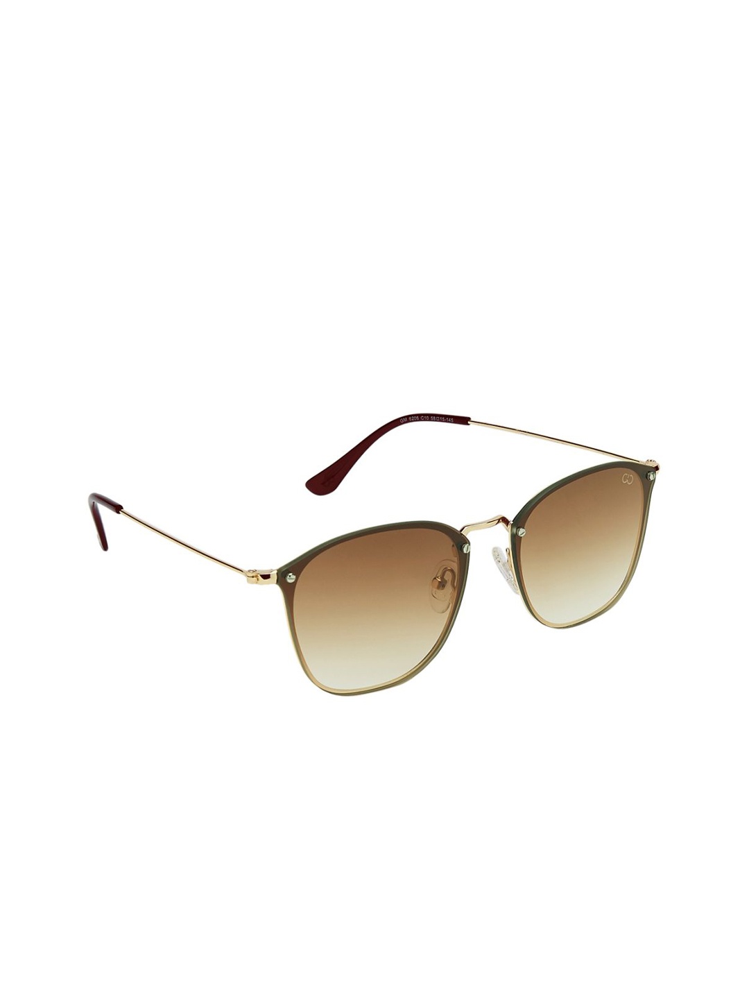 

GIO COLLECTION Men Brown Wayfarer Sunglasses GM6206C10